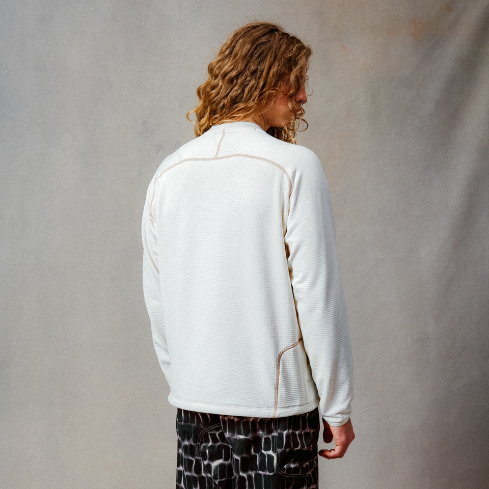 Unisex Abenteuer-Corner-Sweatshirt Weiß