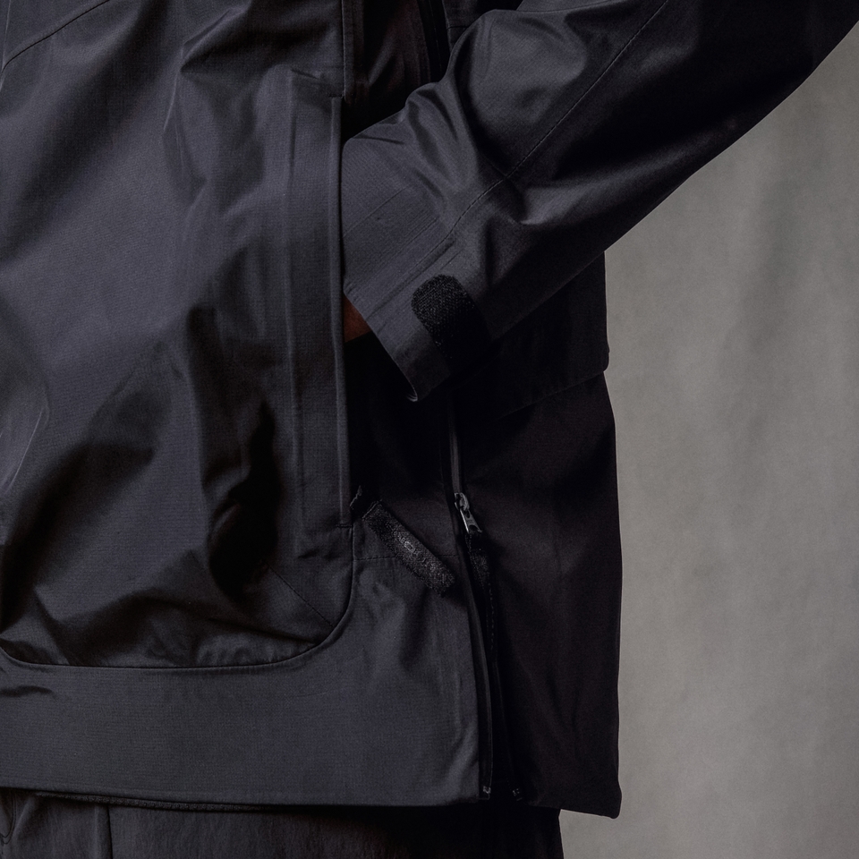 Unisex Corner-Jacke Schwarz Schwarz