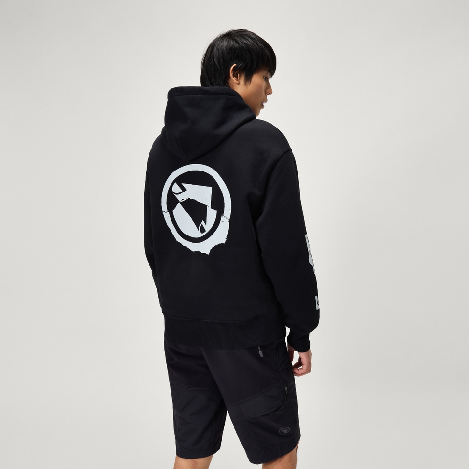 Unisex 'Rip It Up' Hoodie - Schwarz
