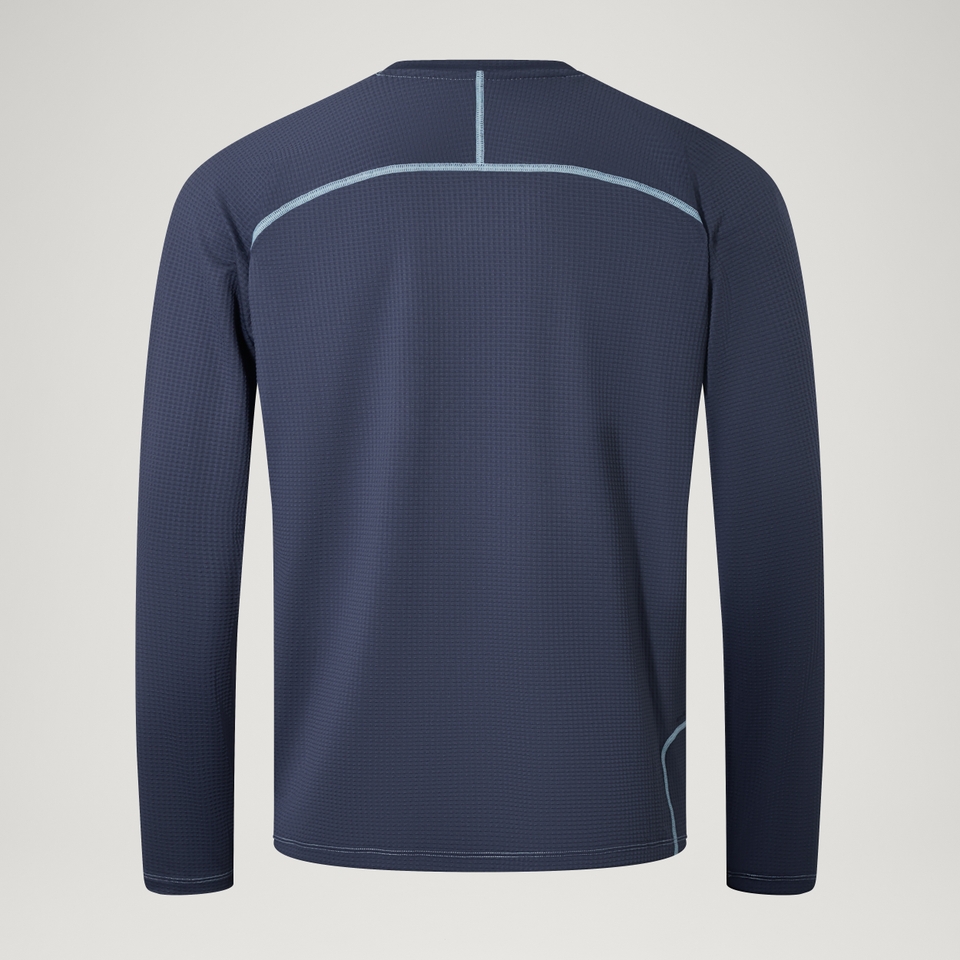 Unisex Long Sleeve Corner Shirt Obre Blue