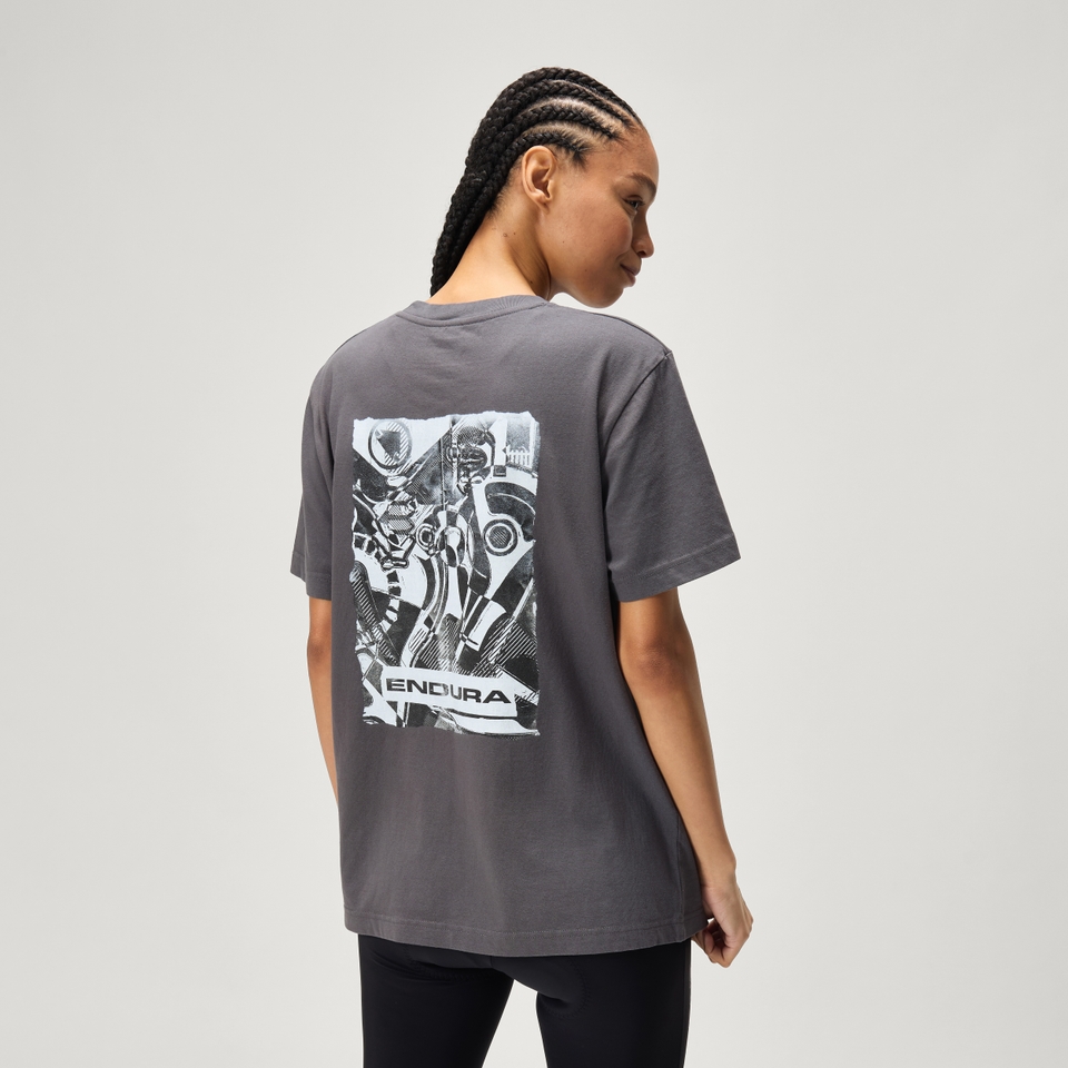 Unisex 'Gearworks' T-Shirt - Zinn Grau