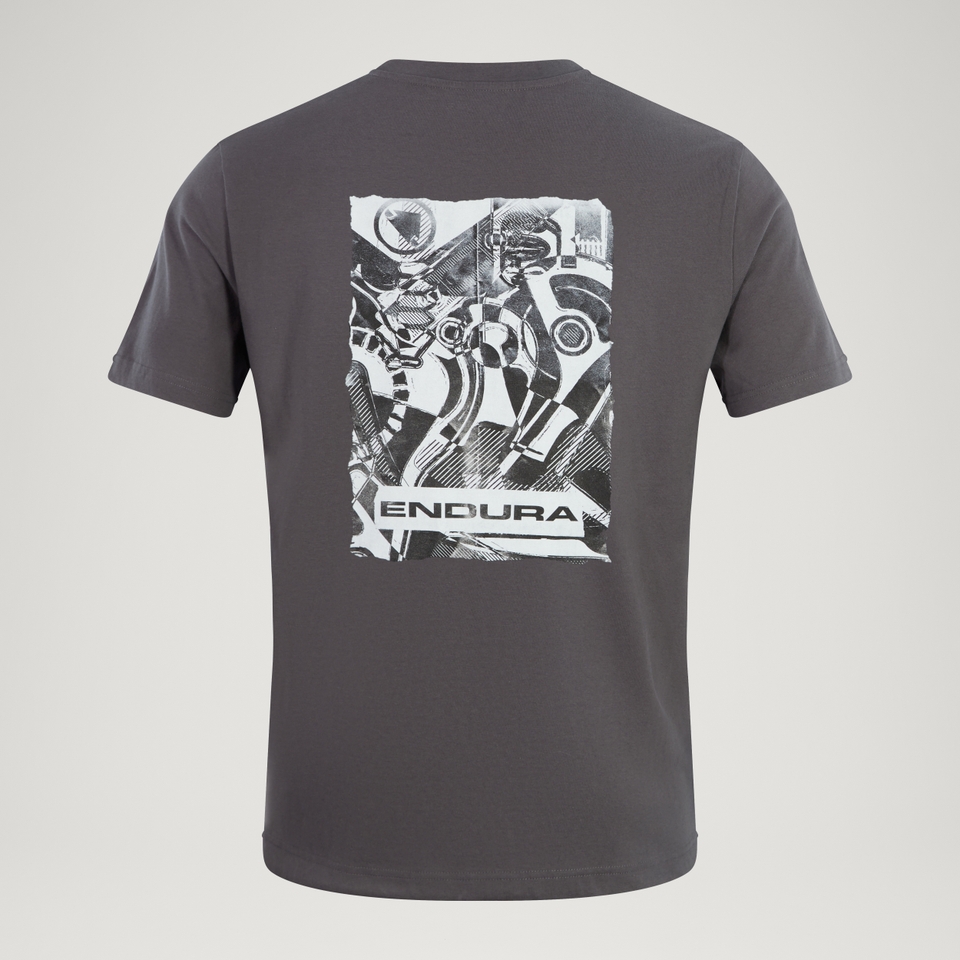 Unisex 'Gearworks' T-Shirt - Zinn Grau