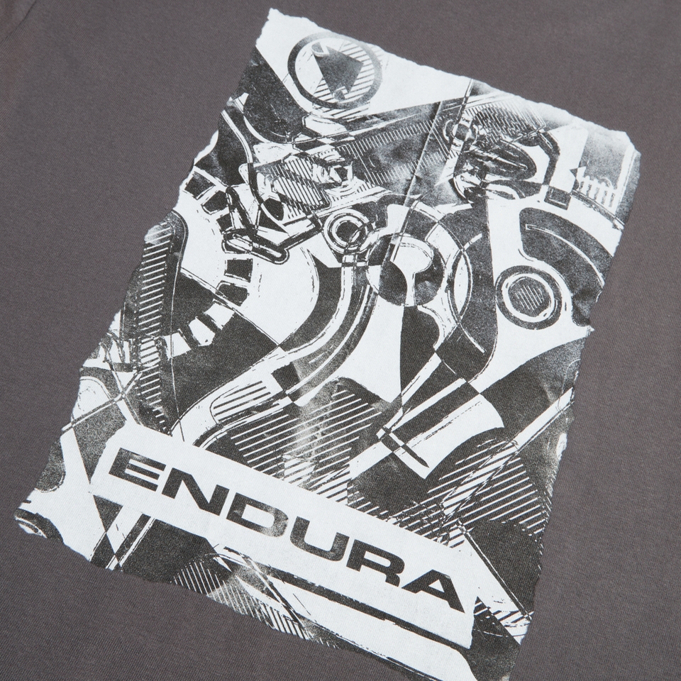 Unisex 'Gearworks' T-Shirt - Zinn Grau