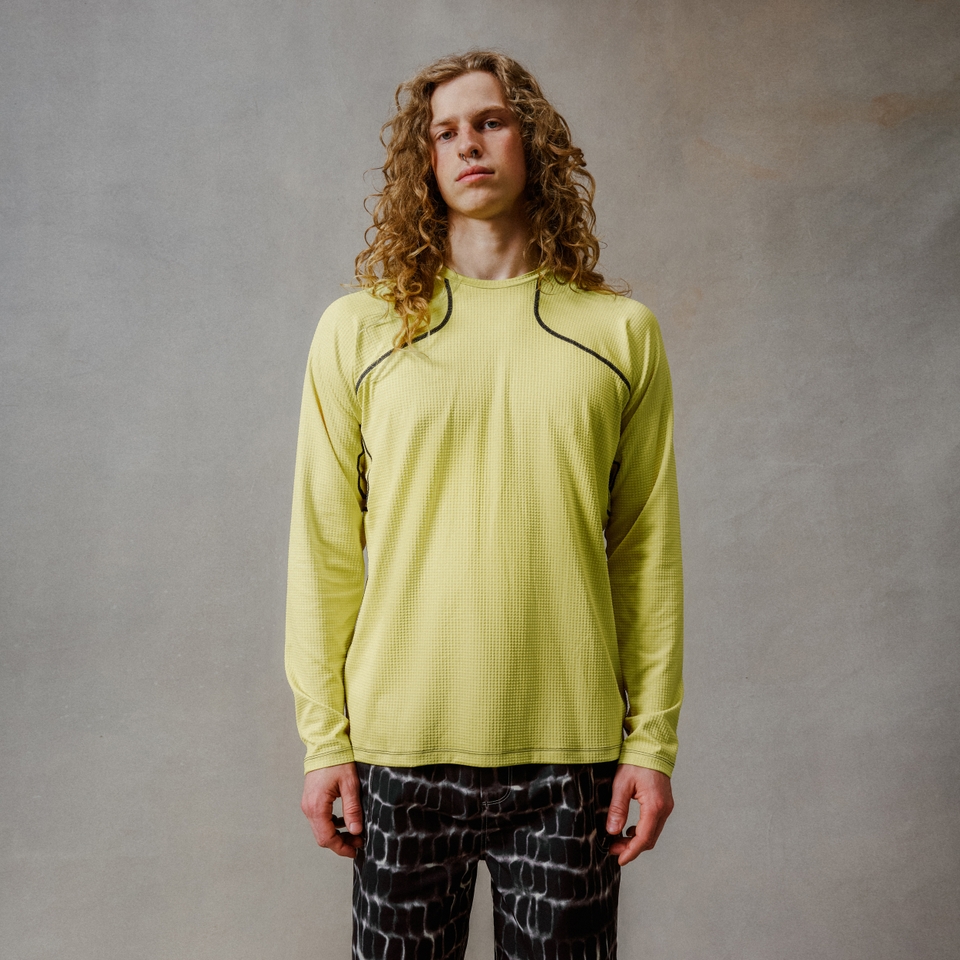 Unisex Langarm-Corner-Shirt Sellerie
