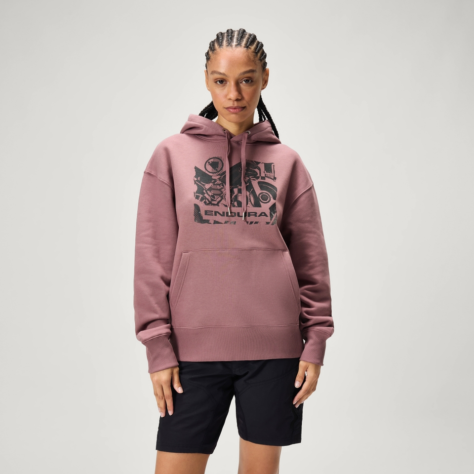 Unisex 'Gearworks' Hoodie - Dusky Mauve