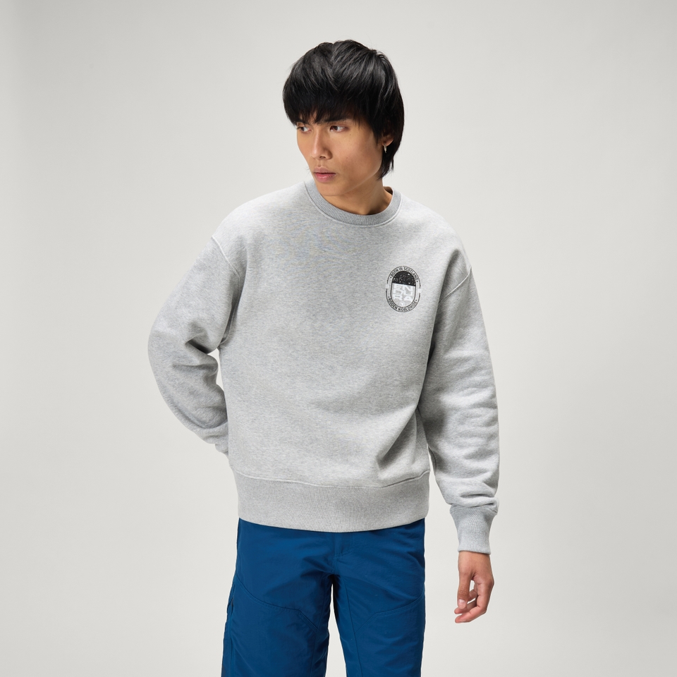 Unisex 'Ninety Three' Sweatshirt - Heathered Grey
