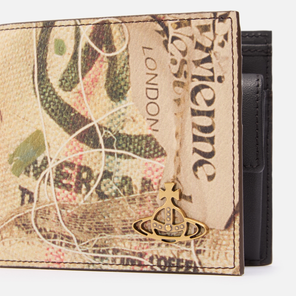 Vivienne Westwood Bifold Grained Leather Wallet