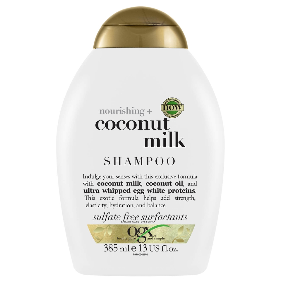 OGX Nourishing+ Coconut Milk Shampoo and Conditioner Bundle for Strong Hair
