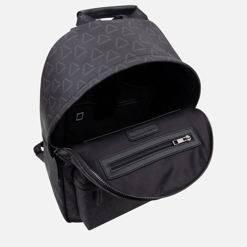 Valentino Delta Monogram Faux Leather Backpack