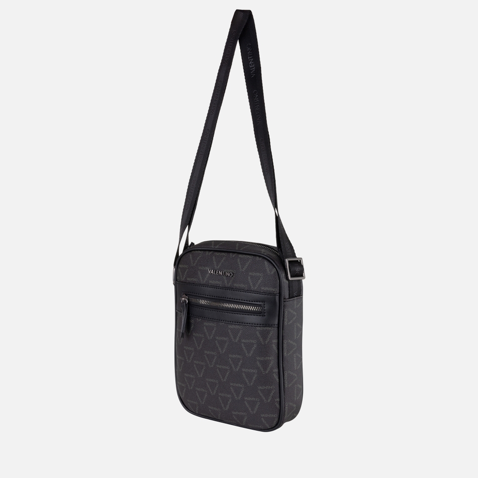 Valentino Delta Monogram Faux Leather Small Crossbody Bag