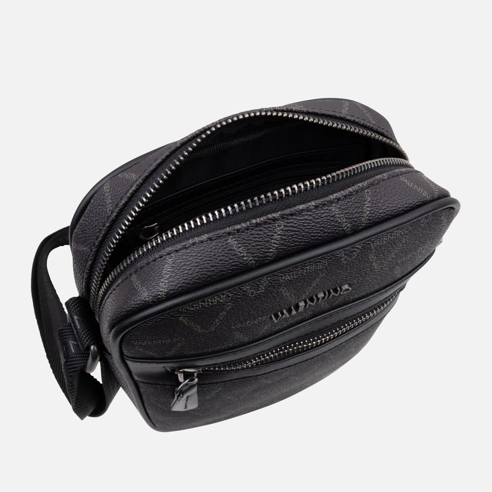 Valentino Delta Monogram Faux Leather Small Crossbody Bag