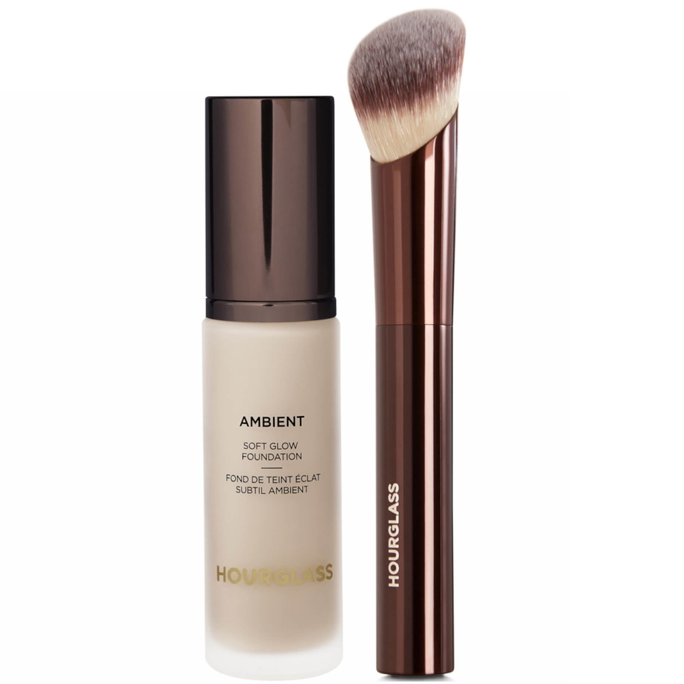 Hourglass Soft Glow Foundation and Soft Glow Foundation Brush Bundle 30ml (Various Shades)