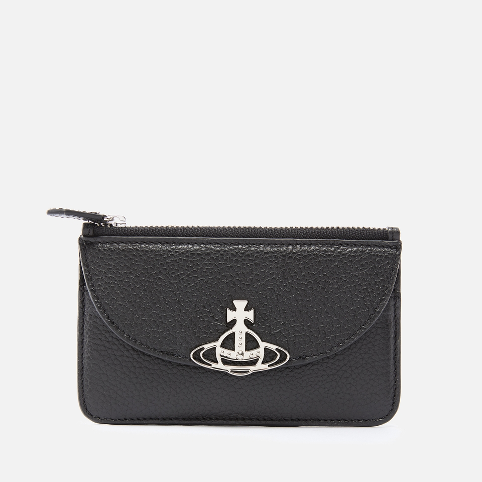 Vivienne Westwood Pebble-Grain Leather Half-Moon Cardholder