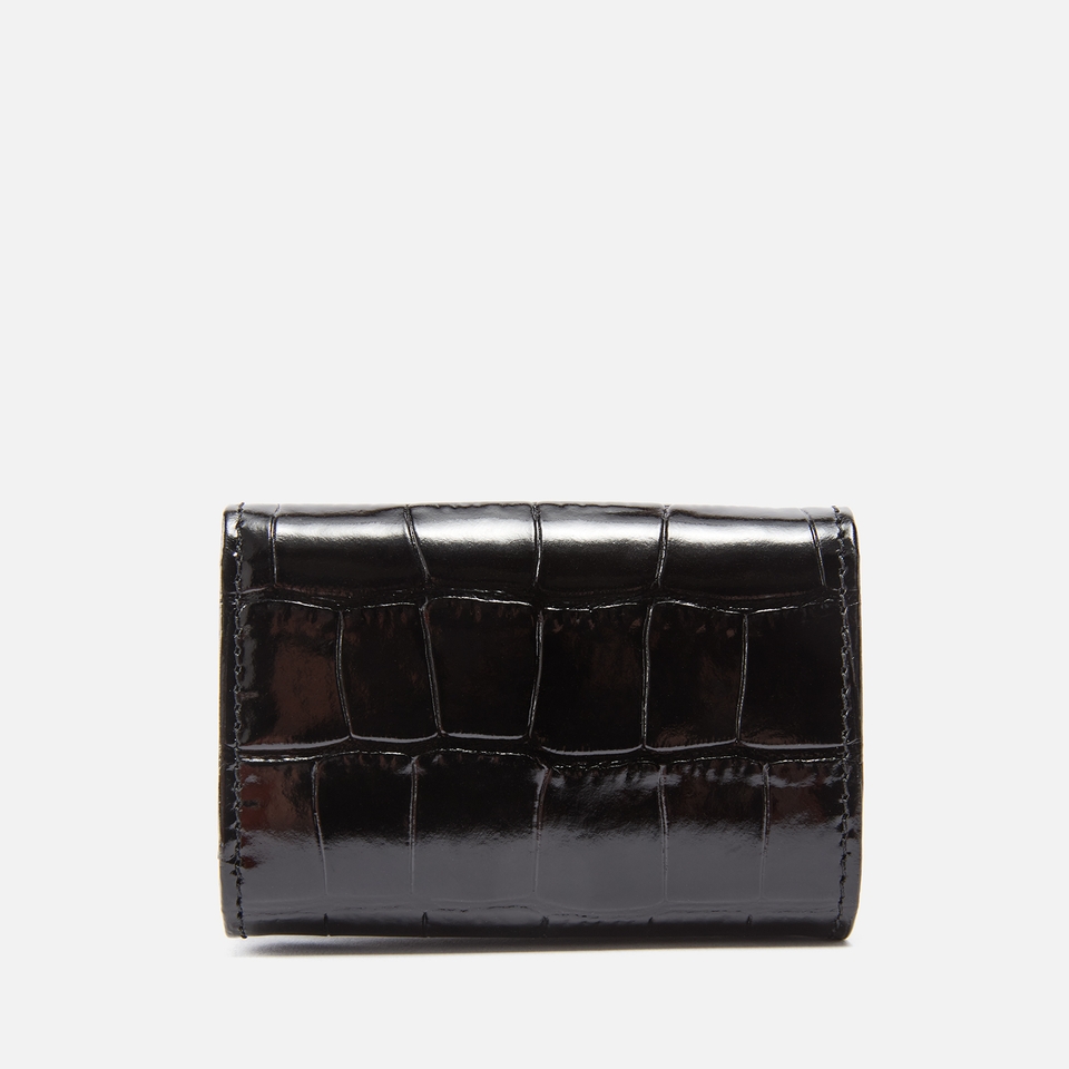 Vivienne Westwood Croc-Embossed Patent Leather Bifold Purse
