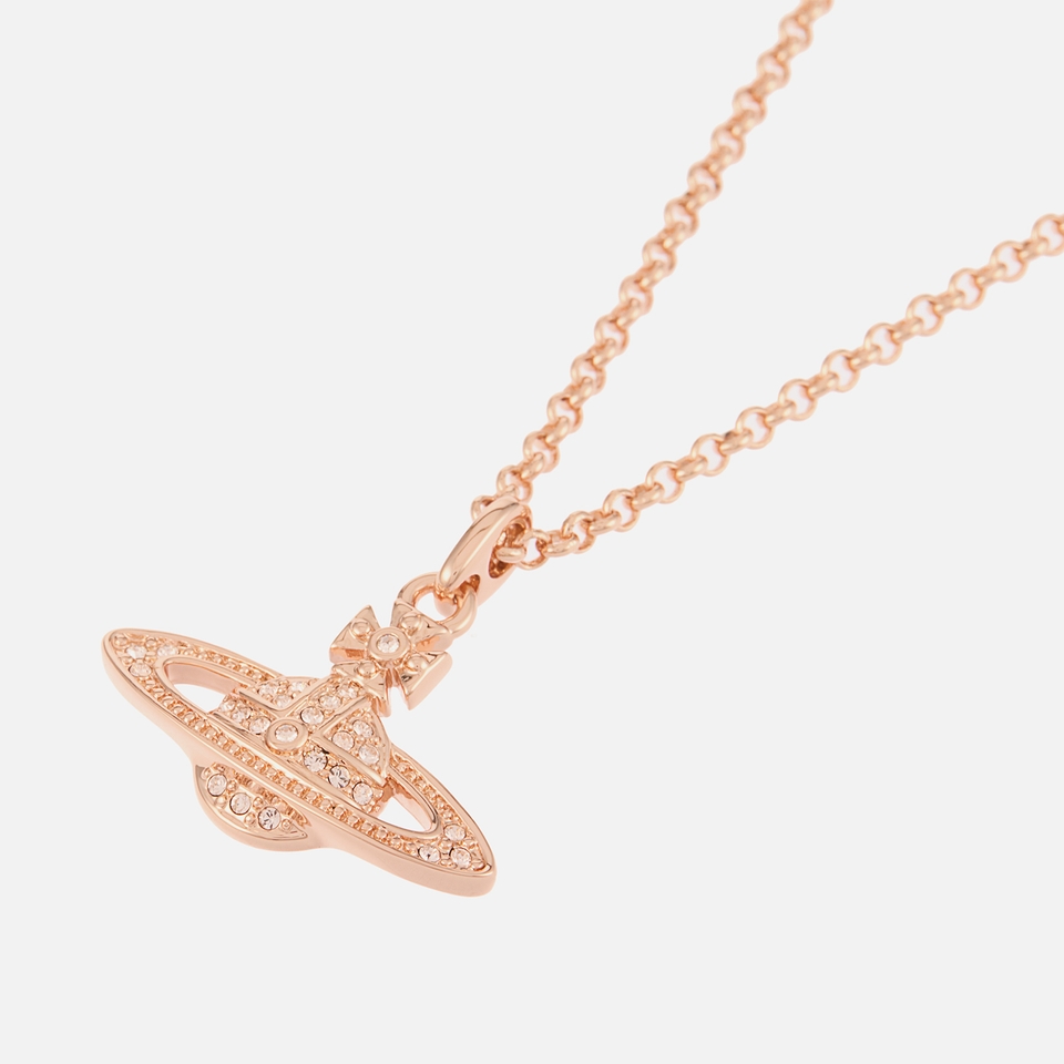 Vivienne Westwood Mini Bas Relief Rose Gold-Tone Pendant Necklace