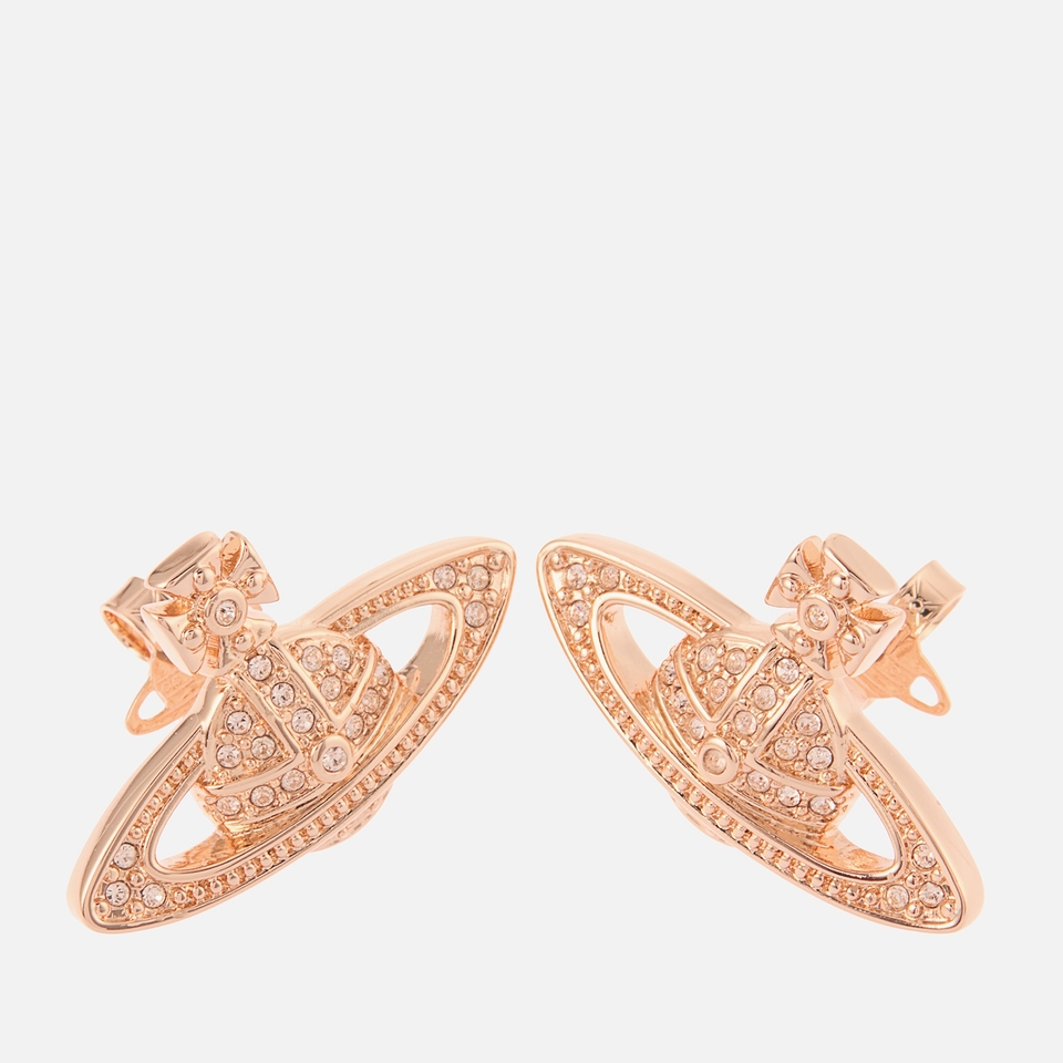 Vivienne Westwood Mini Bas Relief Rose Gold-Tone Earrings