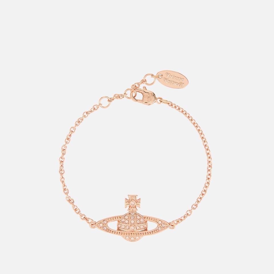 Vivienne Westwood Women's Mini Bas Relief Chain Bracelet - Pink Gold Silk