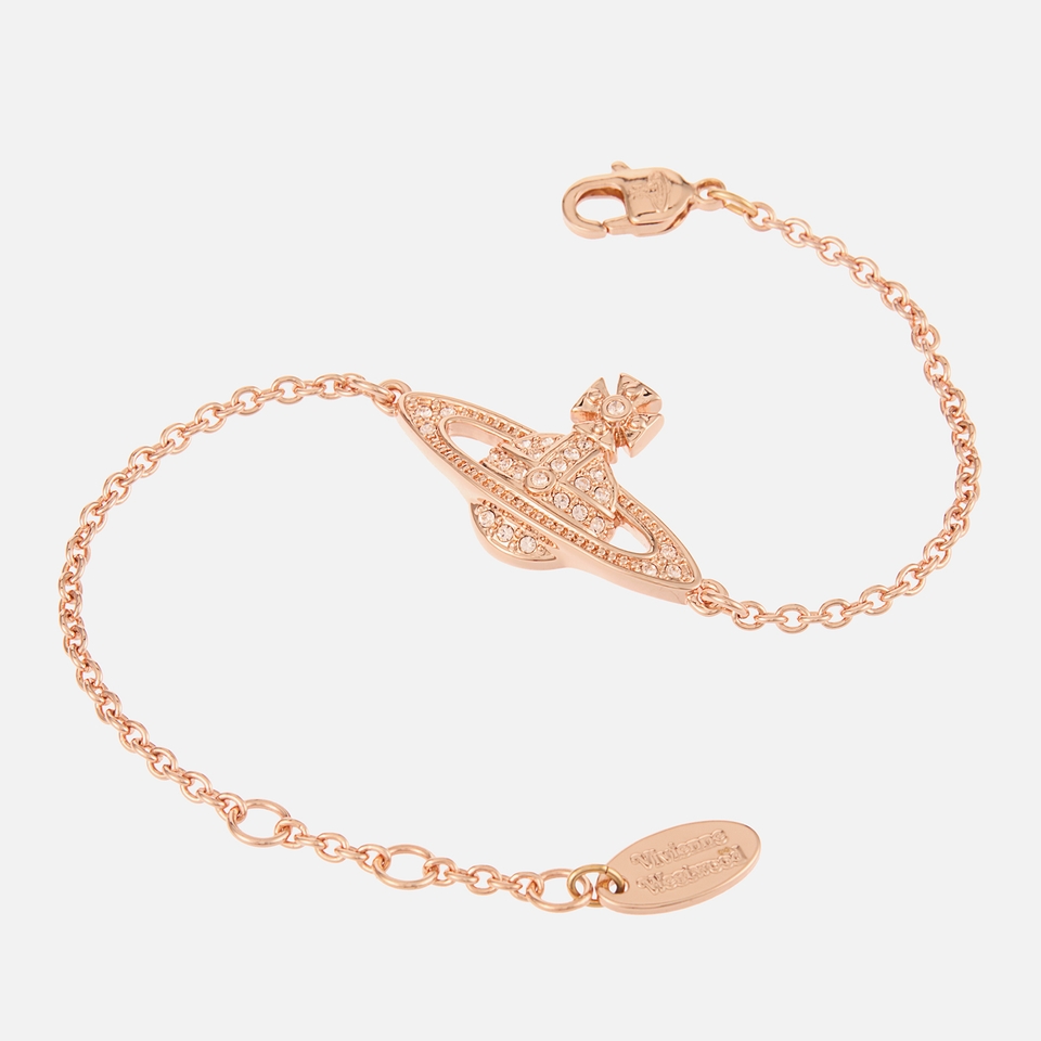 Vivienne Westwood Women's Mini Bas Relief Chain Bracelet - Pink Gold Silk