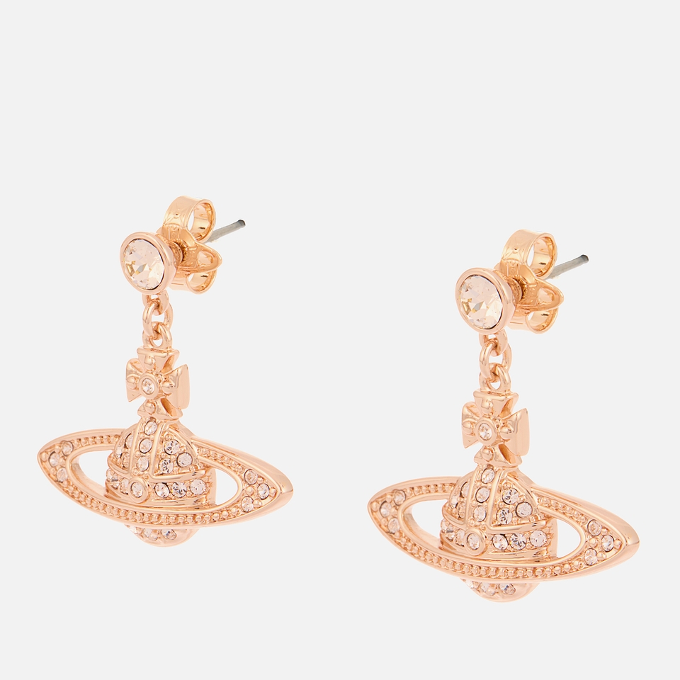 Vivienne Westwood Mini Bas Relief Rose Gold-Tone Drop Earrings