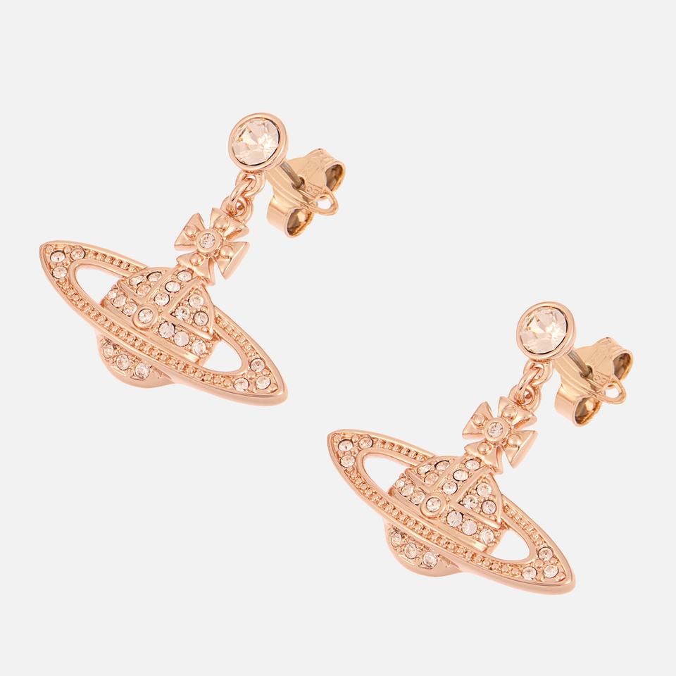 Vivienne Westwood Mini Bas Relief Rose Gold-Tone Drop Earrings