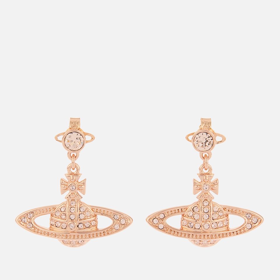 Vivienne Westwood Mini Bas Relief Rose Gold-Tone Drop Earrings