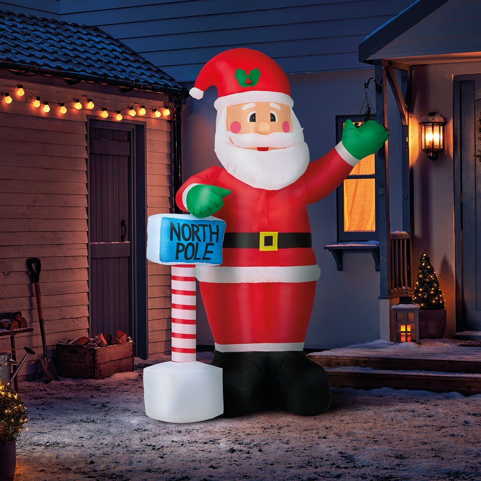 Inflatable Christmas Decorations Snowman Santa Homebase