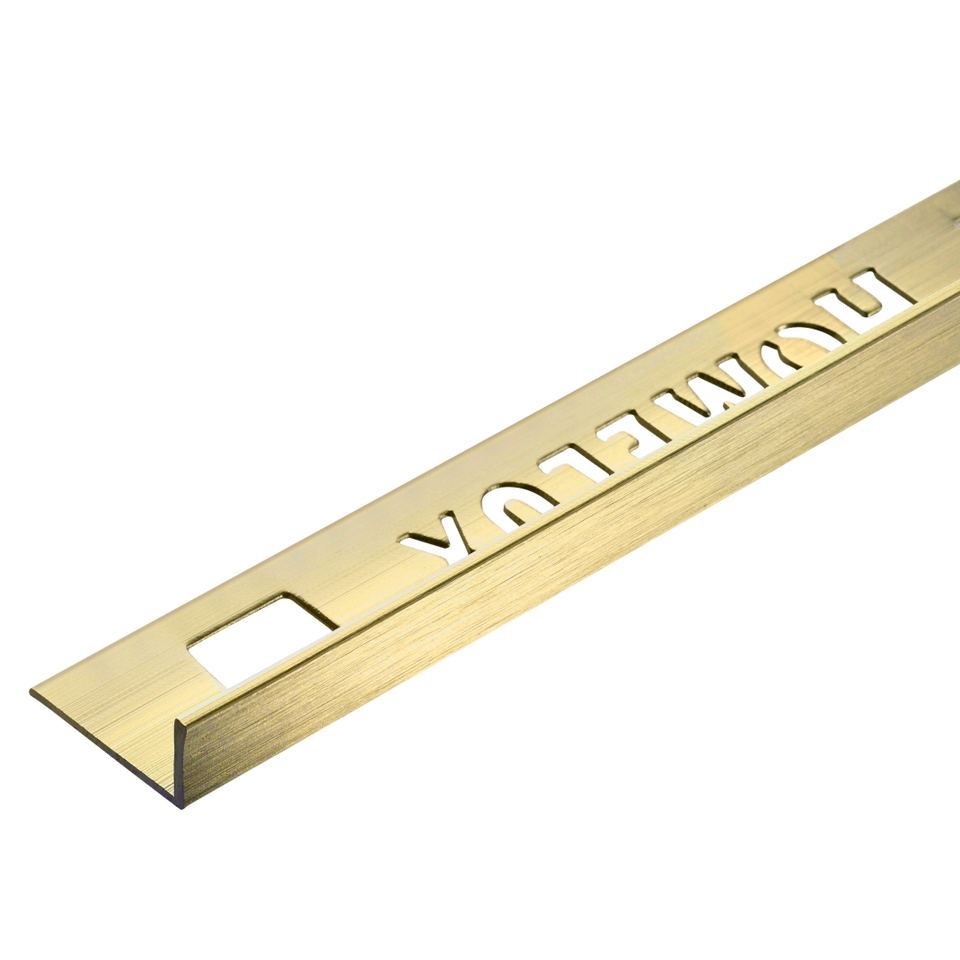 Homelux 8mm Boutique Tile Trim Light Brushed Gold - 2.5m