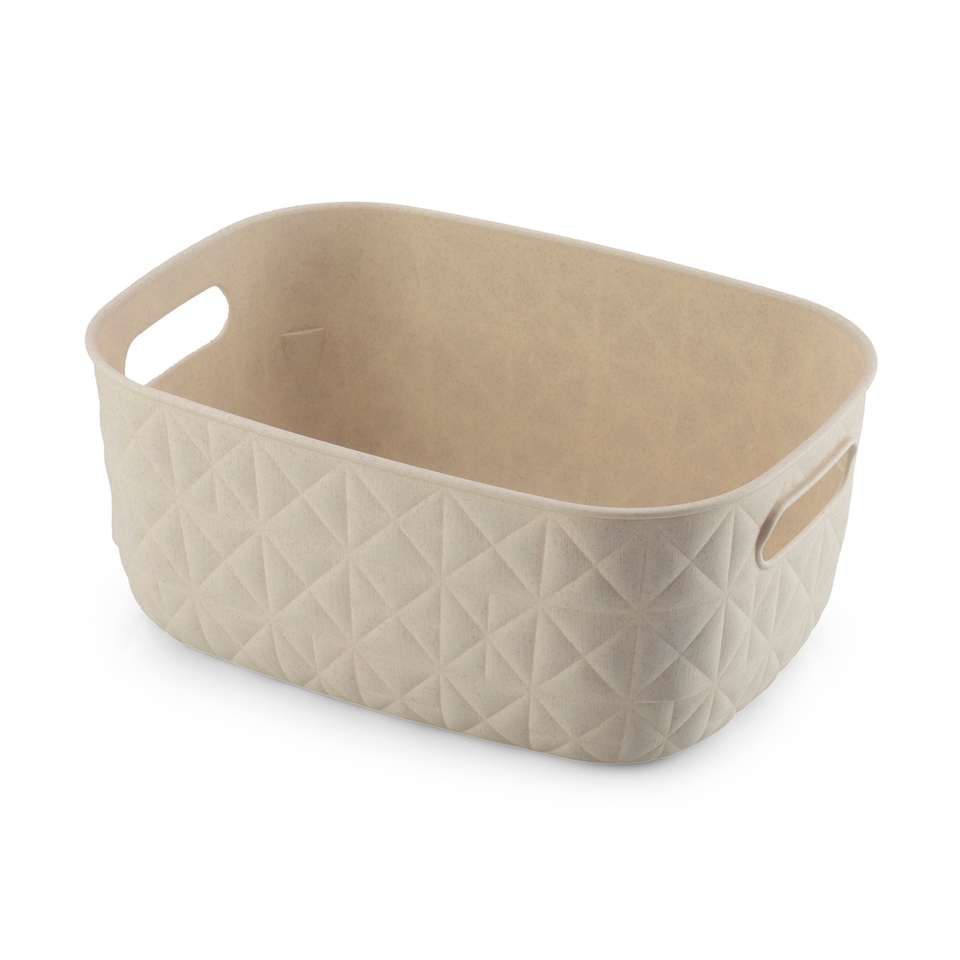 Curver Softex 4L Small Storage Basket - Chalk White