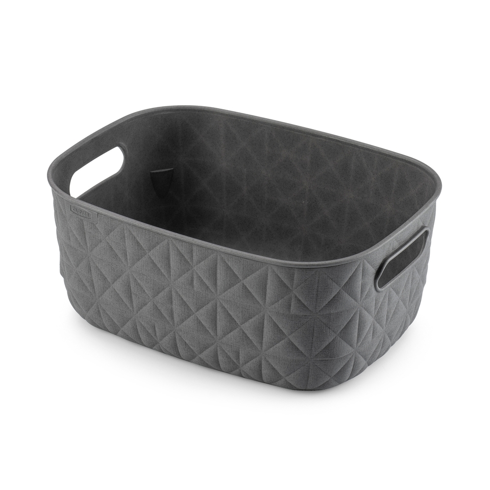 Curver Softex 4L Small Storage Basket - Dark Grey