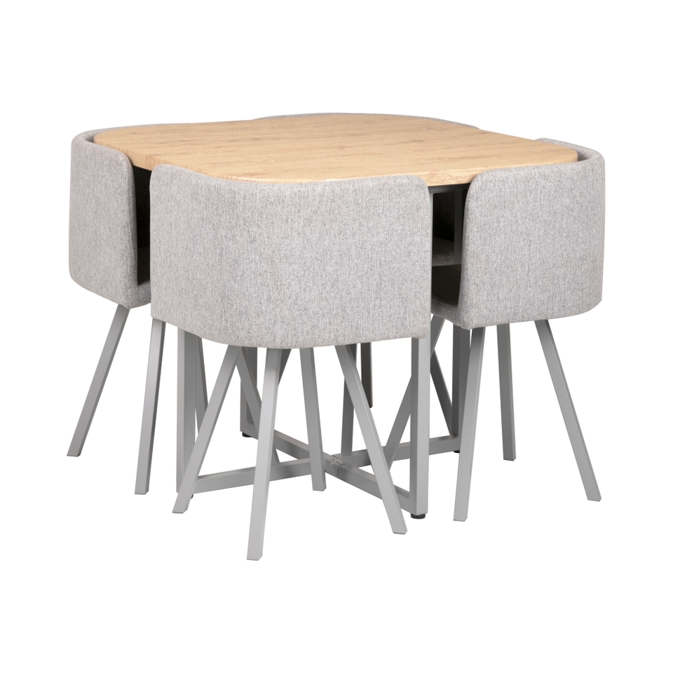 Nina Square Dining Nest - Grey