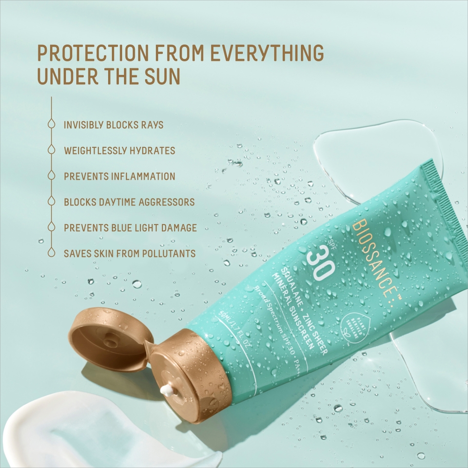 Squalane + Zinc Sheer Mineral Sunscreen | Biossance