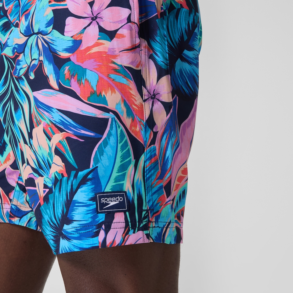 Men's Print Redondo Edge Volley 18" Swim Trunks Blue