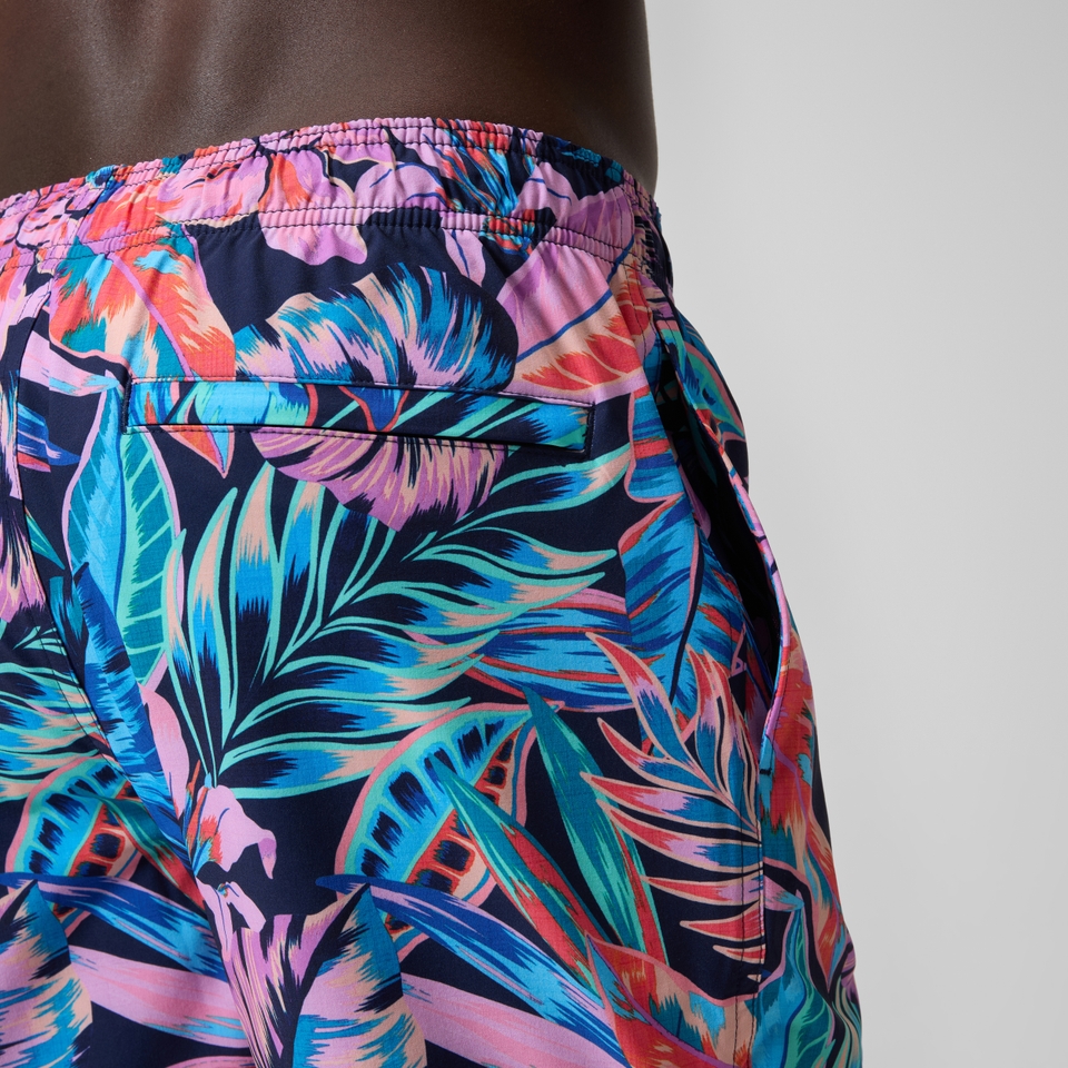 Men's Print Redondo Edge Volley 18" Swim Trunks Blue