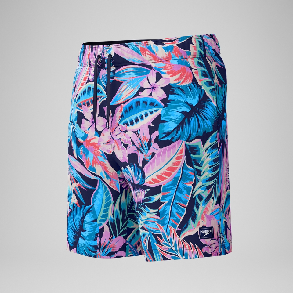Men's Print Redondo Edge Volley 18" Swim Trunks Blue
