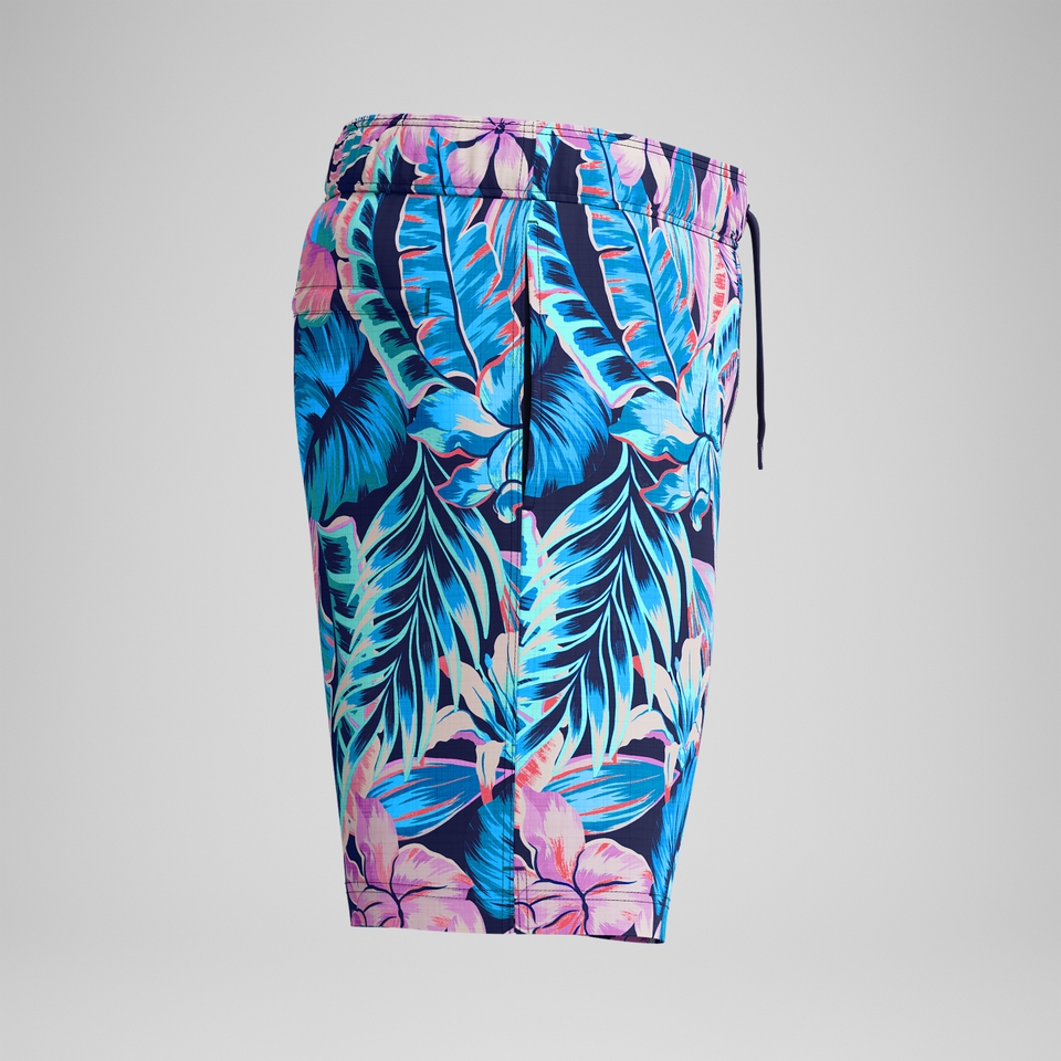 Men's Print Redondo Edge Volley 18" Swim Trunks Blue
