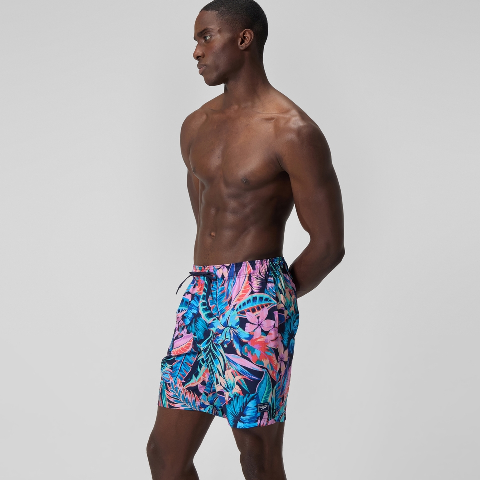 Men's Print Redondo Edge Volley 18" Swim Trunks Blue