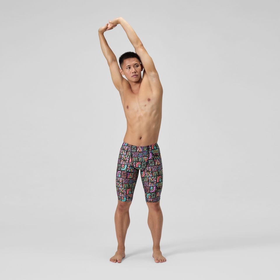 Men's Pro LT Printed Jammer Purple