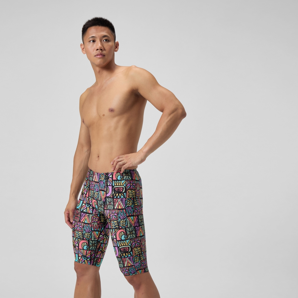 Men's Pro LT Printed Jammer Purple