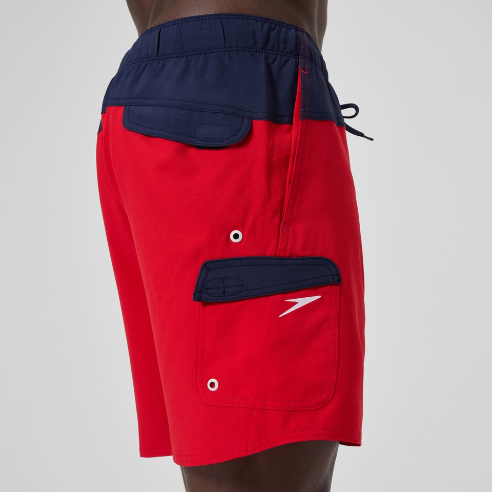 Men's Marina Flex 17" Volley Swim Trunks Red