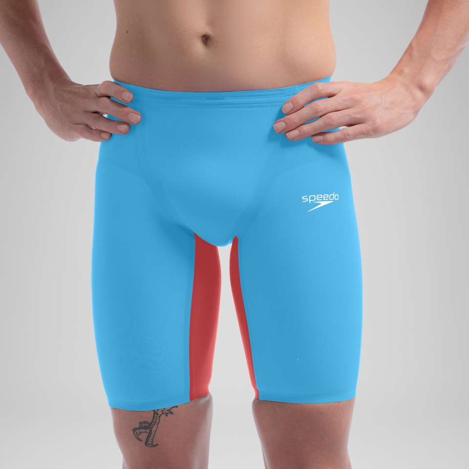 Cuissard de natation Fastskin LZR Pure Valor 2.0 pour hommes, bleu/rouge