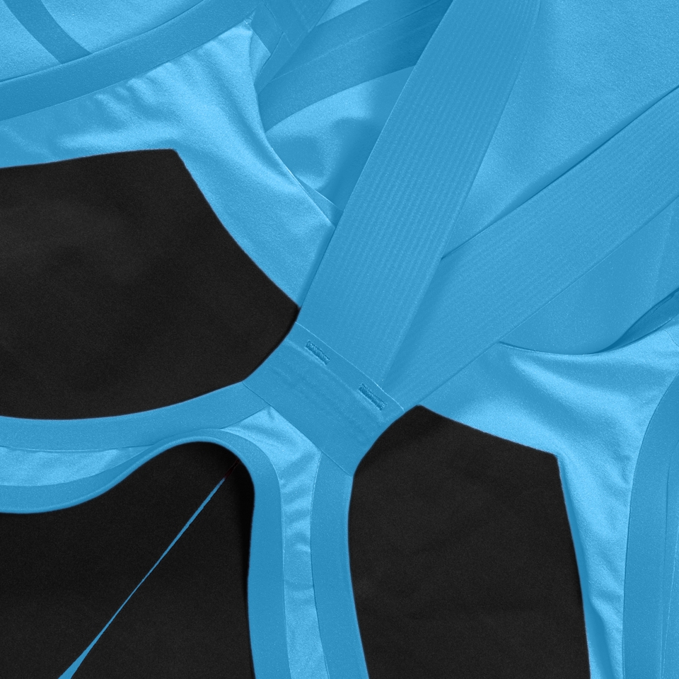 Genouillère Fastskin LZR Pure Valor 2.0 Openback pour femmes, bleu/rouge