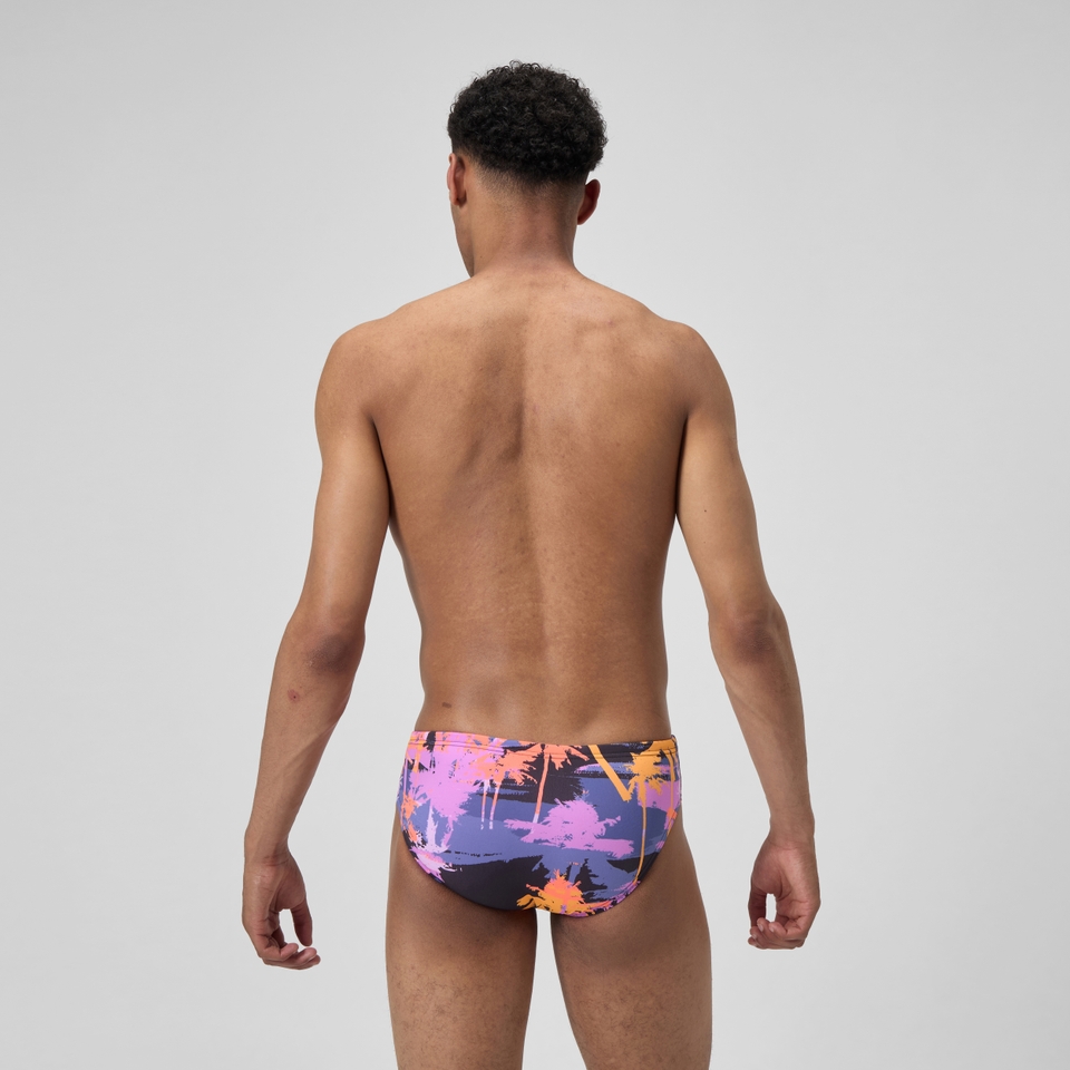 Men's Printed One Brief Red