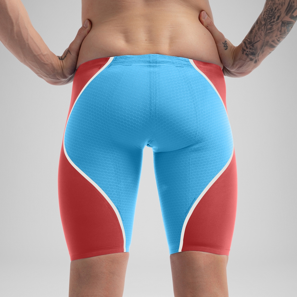 Cuissard de natation Fastskin LZR Pure Intent 2.0 pour hommes, bleu/rouge