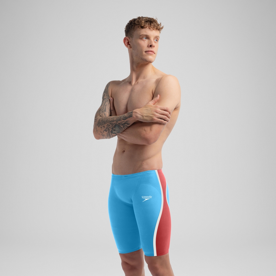 Cuissard de natation Fastskin LZR Pure Intent 2.0 pour hommes, bleu/rouge
