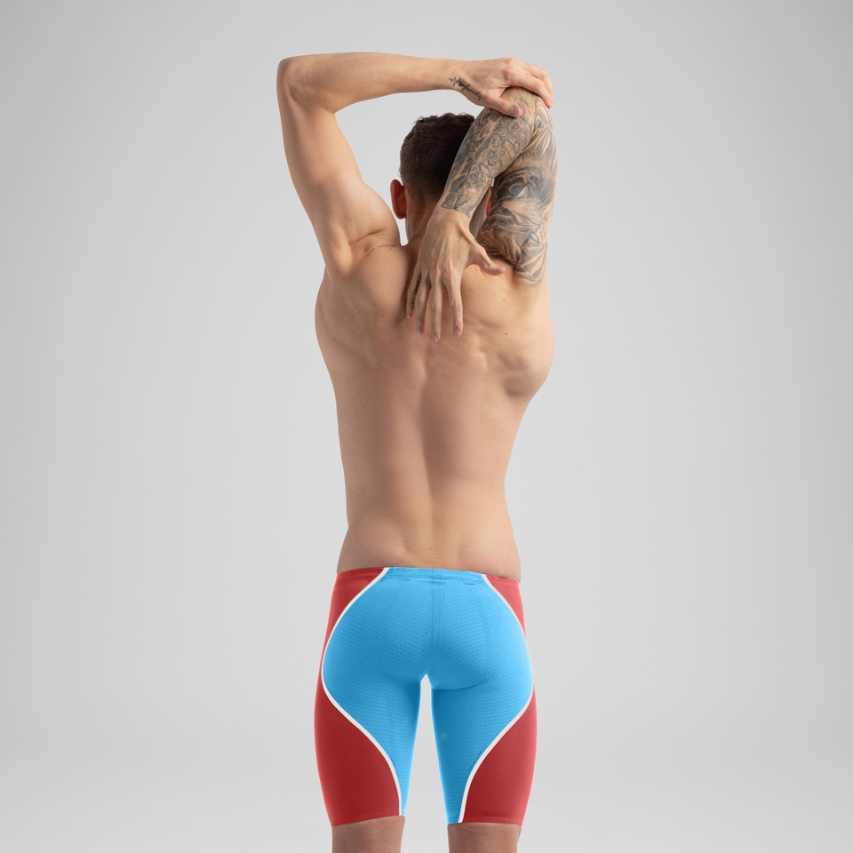 Cuissard de natation Fastskin LZR Pure Intent 2.0 pour hommes, bleu/rouge