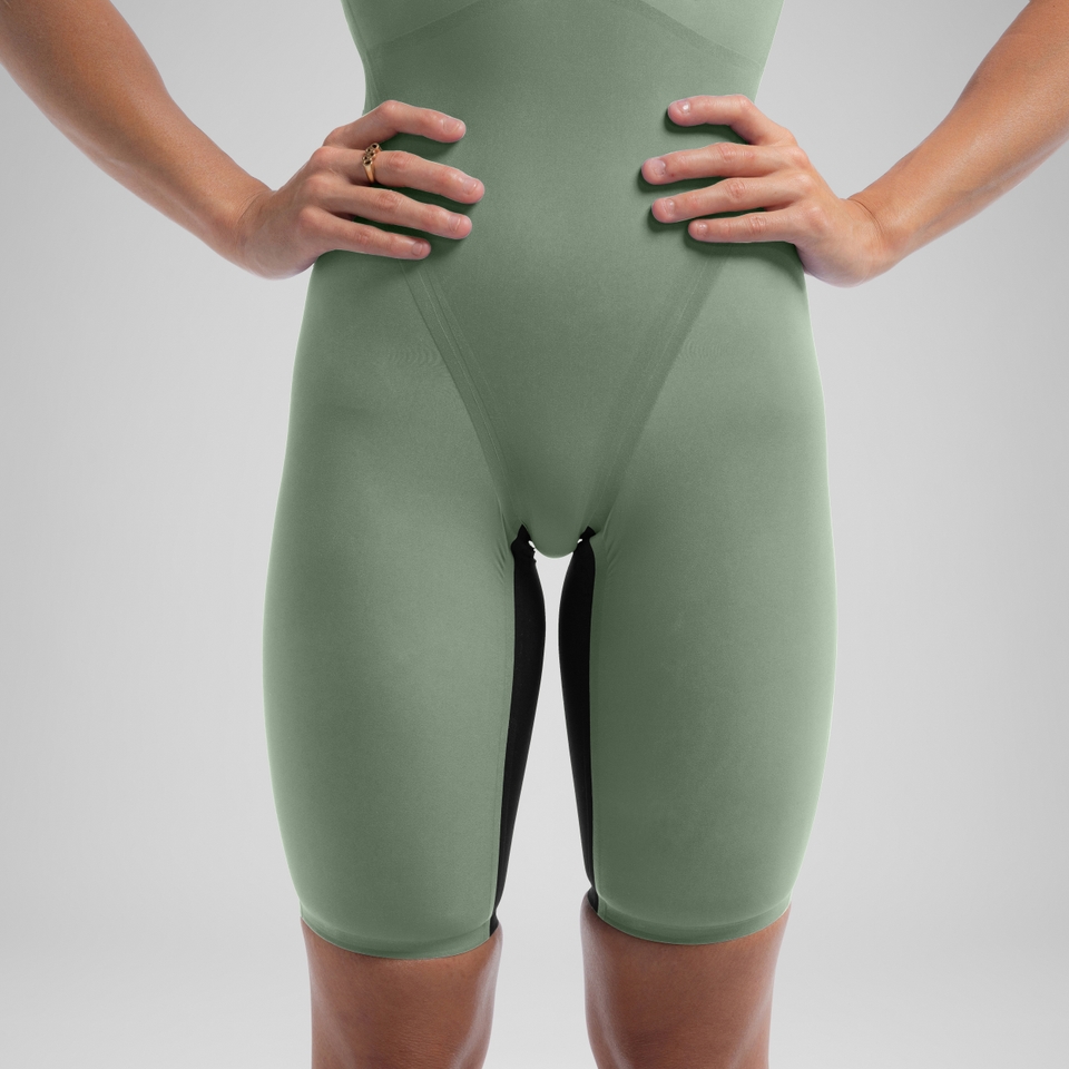 Women's Fastskin LZR Valor 2.0 Country Green Closedback Kneeskin