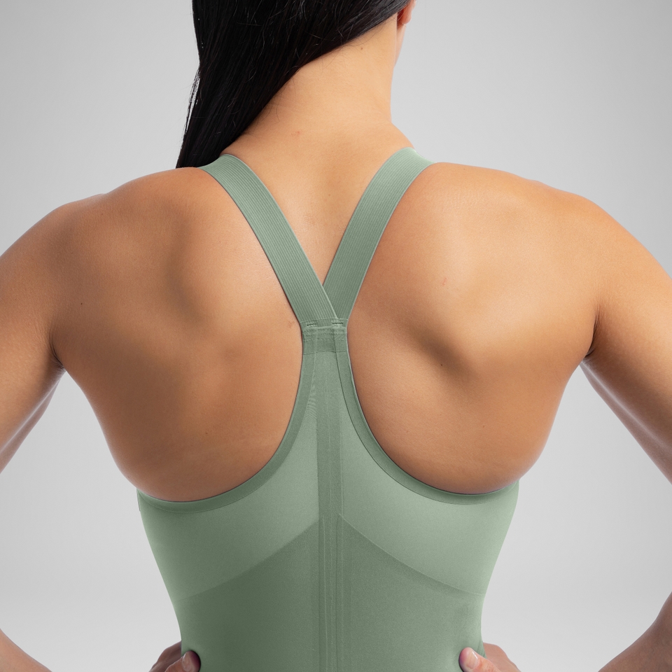 Women's Fastskin LZR Valor 2.0 Country Green Closedback Kneeskin