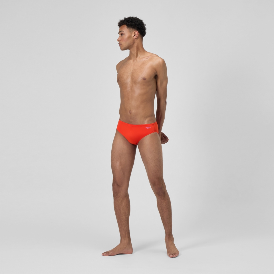 Men's Solid One Brief Orange