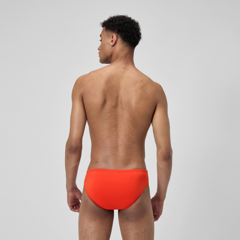 Men's Solid One Brief Orange