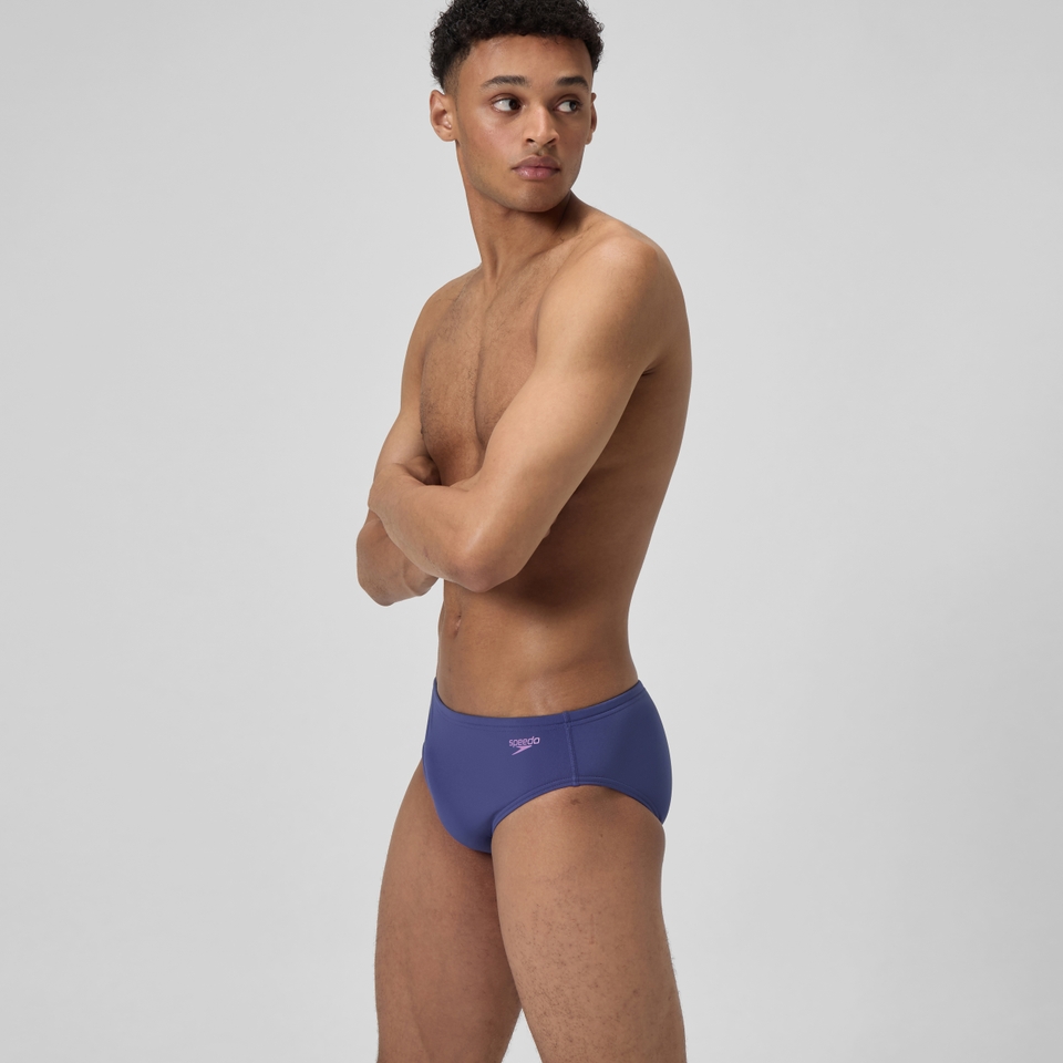 Men's Solid One Brief Blue
